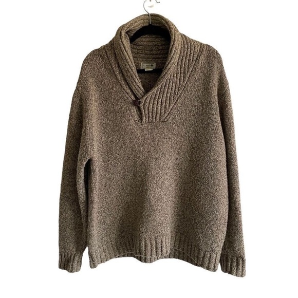 ll bean long sleeve shawl collar pullover